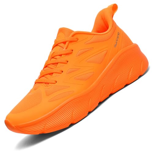Elevate Shoes Für Herren und Damen Atmungsaktiv rutschfest Unsichtbarkeit Sneaker, Schuhe Mit ErhöHung Herren 4-10cm, Schuhe Die GrößEr Machen Orange EU 39 von Ouoruee