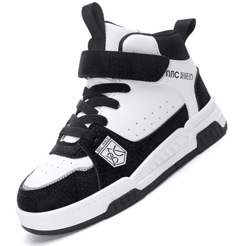 Kinder High-top Sportschuhe Mädchen Sneaker Jungen Mode-Stiefel Winterschuhe Turnschuhe Winterboots Trekkingschuhe Outdoor Wanderstiefel SWeiß EU 38 von Ouoruee