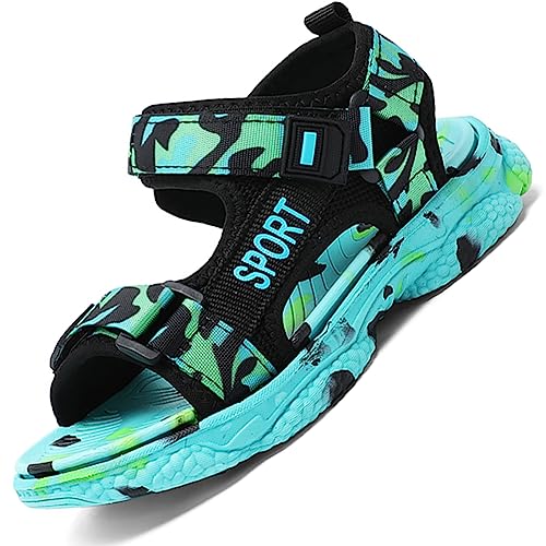 Kinder Sandalen Jungen Mädchen Sommer Sandalen Wasser Sommerschuhe Sandals für Boys Sport Outdoor Trekking, 39 EU von Ouoruee