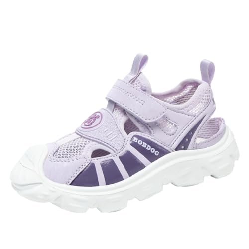 Kinder Sandalen Jungen Trekking Wandern Mädchen Hausschuhe Leicht Sportschuhe Pantoletten Outdoor Badeschuhe Zehe Sandalen Sportliche Sommerschuhe Lila EU 31 von Ouoruee