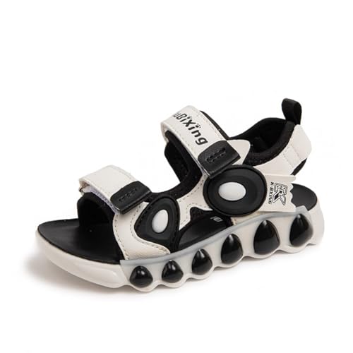 Kinder Sandalen Jungen Trekking Wandern Mädchen Hausschuhe Leicht Sportschuhe Pantoletten Outdoor Badeschuhe Zehe Sandalen Sportliche Sommerschuhe Schwarz EU 30 von Ouoruee