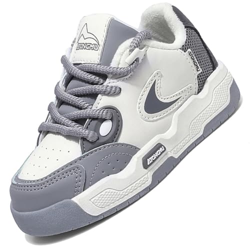 Kinder Winter Baumwolle Stiefel Barfußschuhe Jungen Mädchen Winterschuhe Warme Gefüttert Outdoor Turnschuhe Trekking Wanderschuhe Winterstiefel Traillaufschuhe Anglerstiefel 12500Grau EU 32 von Ouoruee