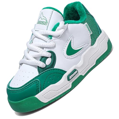 Kinder Winter Baumwolle Stiefel Barfußschuhe Jungen Mädchen Winterschuhe Warme Gefüttert Outdoor Turnschuhe Trekking Wanderschuhe Winterstiefel Traillaufschuhe Anglerstiefel 12500Grün EU 32 von Ouoruee