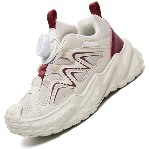 Kinder Winter Baumwolle Stiefel Barfußschuhe Jungen Mädchen Winterschuhe Warme Gefüttert Outdoor Turnschuhe Trekking Wanderschuhe Winterstiefel Traillaufschuhe Anglerstiefel S559Beige EU 36 von Ouoruee