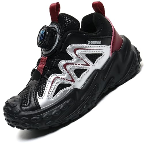 Kinder Winter Baumwolle Stiefel Barfußschuhe Jungen Mädchen Winterschuhe Warme Gefüttert Outdoor Turnschuhe Trekking Wanderschuhe Winterstiefel Traillaufschuhe Anglerstiefel S559Schwarz EU 30 von Ouoruee