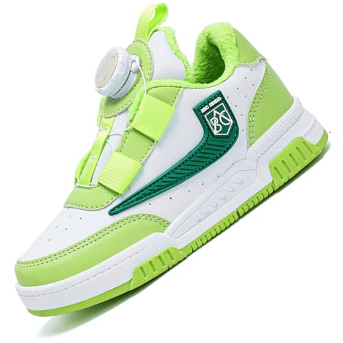 Kinder Winter Baumwolle Stiefel Barfußschuhe Jungen Mädchen Winterschuhe Warme Gefüttert Outdoor Turnschuhe Trekking Wanderschuhe Winterstiefel Traillaufschuhe Anglerstiefel T526Grün EU 28 von Ouoruee