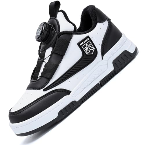 Kinder Winter Baumwolle Stiefel Barfußschuhe Jungen Mädchen Winterschuhe Warme Gefüttert Outdoor Turnschuhe Trekking Wanderschuhe Winterstiefel Traillaufschuhe Anglerstiefel T526Schwarz EU 30 von Ouoruee