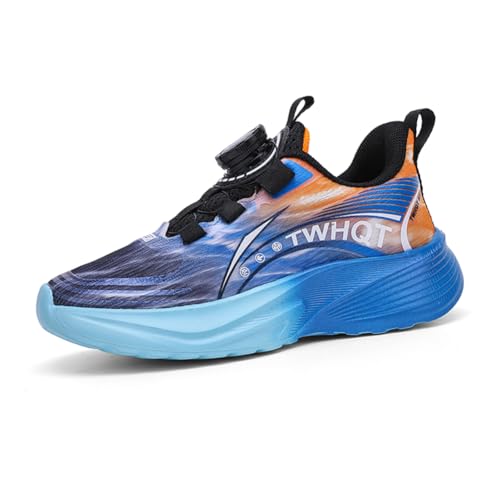 Kinderschuhe Atmungsaktiv Jungen Sportschuhe Mädchen Turnschuhe Laufschuhe Outdoor Walking Jogging Running Fitnesss Tennis rutschfest Hallenschuhe Orange-Blau EU 35 Kinderschuhe Atmungsaktiv Jungen Sportschuhe Mädchen Turnschuhe Laufschuhe Outdoor Walking Jogging Running Fitnesss Tennis rutschfest Hallenschuhe Orange-Blau EU 35 von Ouoruee