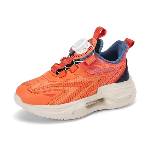 Kinderschuhe Atmungsaktiv Jungen Sportschuhe Mädchen Turnschuhe Laufschuhe Outdoor Walking Jogging Running Fitnesss Tennis rutschfest Hallenschuhe Orange EU 28 von Ouoruee