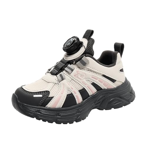 Kinderschuhe Atmungsaktiv Jungen Sportschuhe Mädchen Turnschuhe Laufschuhe Outdoor Walking Jogging Running Fitnesss Tennis rutschfest Hallenschuhe Schwarz-Weiß EU 28 von Ouoruee