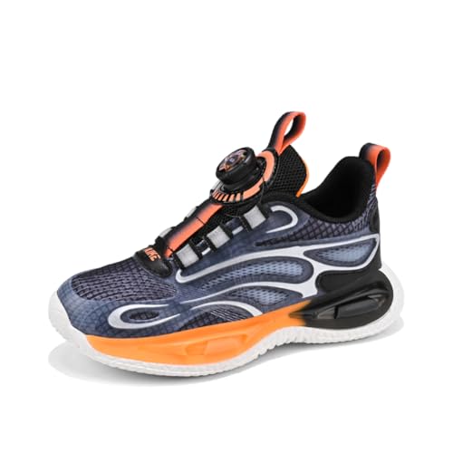 Kinderschuhe Atmungsaktiv Jungen Sportschuhe Mädchen Turnschuhe Laufschuhe Outdoor Walking Jogging Running Fitnesss Tennis rutschfest Hallenschuhe Schwarz und Orange EU 33 Kinderschuhe Atmungsaktiv Jungen Sportschuhe Mädchen Turnschuhe Laufschuhe Outdoor Walking Jogging Running Fitnesss Tennis rutschfest Hallenschuhe Schwarz und Orange EU 33 von Ouoruee