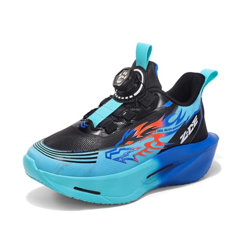 Kinderschuhe Wasserdichtes Leder Jungen Sportschuhe Mädchen Turnschuhe Laufschuhe Outdoor Walking Jogging Running Fitnesss Tennis rutschfest Hallenschuhe Blau EU 38 von Ouoruee