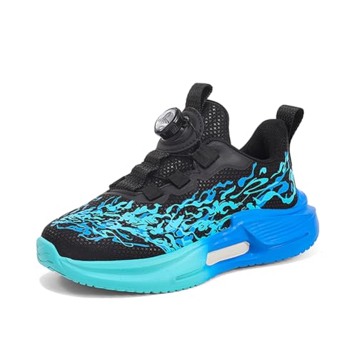 Kinderschuhe Wasserdichtes Leder Jungen Sportschuhe Mädchen Turnschuhe Laufschuhe Outdoor Walking Jogging Running Fitnesss Tennis rutschfest Hallenschuhe Blau EU 38 von Ouoruee