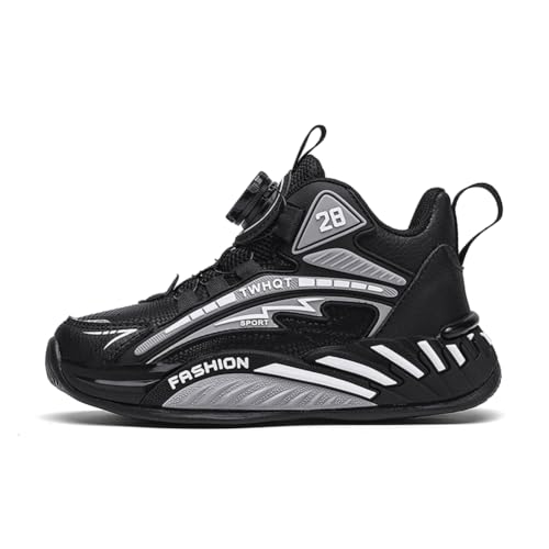 Kinderschuhe Wasserdichtes Leder Jungen Sportschuhe Mädchen Turnschuhe Laufschuhe Outdoor Walking Jogging Running Fitnesss Tennis rutschfest Hallenschuhe Grau EU 36 von Ouoruee