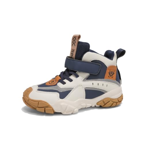 Kinderschuhe Wasserdichtes Leder Jungen Sportschuhe Mädchen Turnschuhe Laufschuhe Outdoor Walking Jogging Running Fitnesss Tennis rutschfest Hallenschuhe Grau EU 39 von Ouoruee