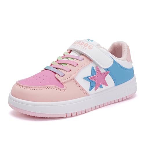 Kinderschuhe Wasserdichtes Leder Jungen Sportschuhe Mädchen Turnschuhe Laufschuhe Outdoor Walking Jogging Running Fitnesss Tennis rutschfest Hallenschuhe Hellblau EU 30 von Ouoruee