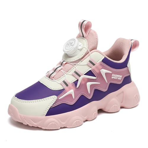 Kinderschuhe Wasserdichtes Leder Jungen Sportschuhe Mädchen Turnschuhe Laufschuhe Outdoor Walking Jogging Running Fitnesss Tennis rutschfest Hallenschuhe Lila und Pink EU 39 Kinderschuhe Wasserdichtes Leder Jungen Sportschuhe Mädchen Turnschuhe Laufschuhe Outdoor Walking Jogging Running Fitnesss Tennis rutschfest Hallenschuhe Lila und Pink EU 39 von Ouoruee