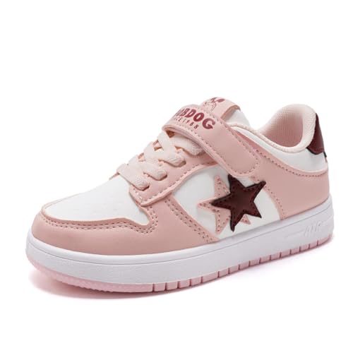 Kinderschuhe Wasserdichtes Leder Jungen Sportschuhe Mädchen Turnschuhe Laufschuhe Outdoor Walking Jogging Running Fitnesss Tennis rutschfest Hallenschuhe Rosa EU 31 von Ouoruee