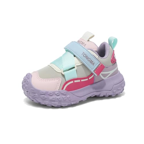 Kinderschuhe Wasserdichtes Leder Jungen Sportschuhe Mädchen Turnschuhe Laufschuhe Outdoor Walking Jogging Running Fitnesss Tennis rutschfest Hallenschuhe Rosa EU 32 von Ouoruee