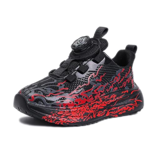 Kinderschuhe Wasserdichtes Leder Jungen Sportschuhe Mädchen Turnschuhe Laufschuhe Outdoor Walking Jogging Running Fitnesss Tennis rutschfest Hallenschuhe Rot EU 39 von Ouoruee