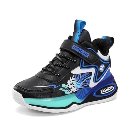 Kinderschuhe Wasserdichtes Leder Jungen Sportschuhe Mädchen Turnschuhe Laufschuhe Outdoor Walking Jogging Running Fitnesss Tennis rutschfest Hallenschuhe Schwarz-Blau EU 28 Kinderschuhe Wasserdichtes Leder Jungen Sportschuhe Mädchen Turnschuhe Laufschuhe Outdoor Walking Jogging Running Fitnesss Tennis rutschfest Hallenschuhe Schwarz-Blau EU 28 von Ouoruee