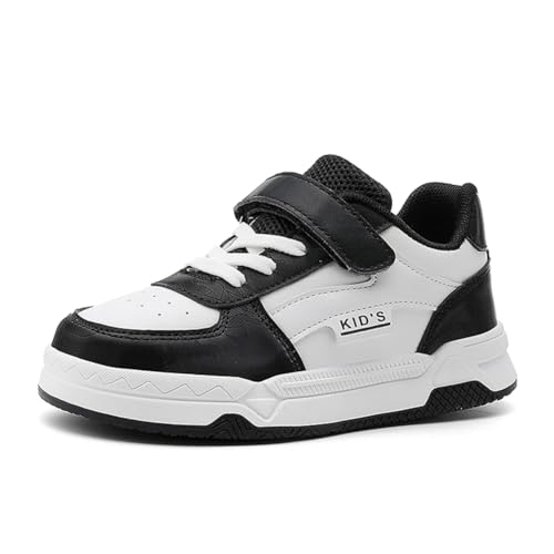 Kinderschuhe Wasserdichtes Leder Jungen Sportschuhe Mädchen Turnschuhe Laufschuhe Outdoor Walking Jogging Running Fitnesss Tennis rutschfest Hallenschuhe Schwarz-Weiß EU 32 Kinderschuhe Wasserdichtes Leder Jungen Sportschuhe Mädchen Turnschuhe Laufschuhe Outdoor Walking Jogging Running Fitnesss Tennis rutschfest Hallenschuhe Schwarz-Weiß EU 32 von Ouoruee