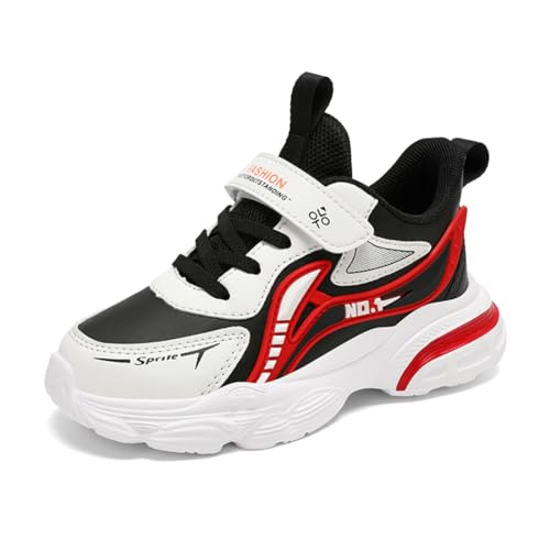 Kinderschuhe Wasserdichtes Leder Jungen Sportschuhe Mädchen Turnschuhe Laufschuhe Outdoor Walking Jogging Running Fitnesss Tennis rutschfest Hallenschuhe Schwarz und Rot EU 32 Kinderschuhe Wasserdichtes Leder Jungen Sportschuhe Mädchen Turnschuhe Laufschuhe Outdoor Walking Jogging Running Fitnesss Tennis rutschfest Hallenschuhe Schwarz und Rot EU 32 von Ouoruee
