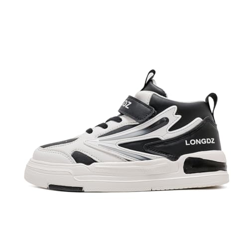 Kinderschuhe Wasserdichtes Leder Jungen Sportschuhe Mädchen Turnschuhe Laufschuhe Outdoor Walking Jogging Running Fitnesss Tennis rutschfest Hallenschuhe Schwarz und Weiß EU 32 Kinderschuhe Wasserdichtes Leder Jungen Sportschuhe Mädchen Turnschuhe Laufschuhe Outdoor Walking Jogging Running Fitnesss Tennis rutschfest Hallenschuhe Schwarz und Weiß EU 32 von Ouoruee