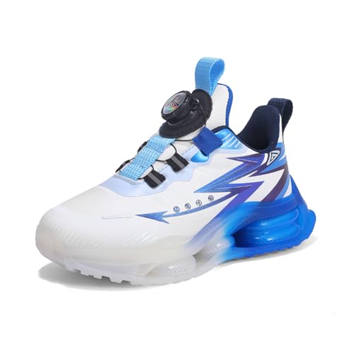 Kinderschuhe Wasserdichtes Leder Jungen Sportschuhe Mädchen Turnschuhe Laufschuhe Outdoor Walking Jogging Running Fitnesss Tennis rutschfest Hallenschuhe Schwarz und Weiß EU 35 von Ouoruee