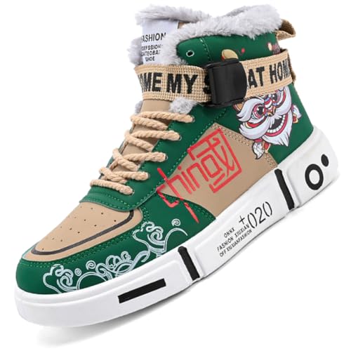 Ouoruee Herren Mode Turnschuhe Damen Leichte Wanderschuhe Laufen Atmungsaktiv lässige Sneakers Unisex Wasserdicht Winterschuhe rutschfest Trekking Warme Gefüttert Winterstiefel KGrün 36 EU Ouoruee Herren Mode Turnschuhe Damen Leichte Wanderschuhe Laufen Atmungsaktiv lässige Sneakers Unisex Wasserdicht Winterschuhe rutschfest Trekking Warme Gefüttert Winterstiefel KGrün 36 EU von Ouoruee