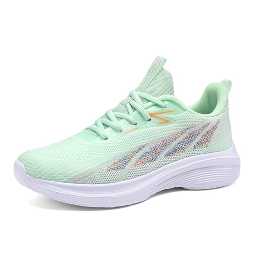 Sneaker Damen Turnschuhe Laufschuhe Sportschuhe Joggingschuhe Running Schuhe Walkingschuhe Outdoor Straßenlaufschuhe Atmungsaktiv Grün EU 36 von Ouoruee