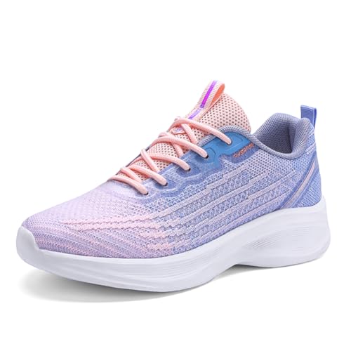 Sneaker Damen Turnschuhe Laufschuhe Sportschuhe Joggingschuhe Running Schuhe Walkingschuhe Outdoor Straßenlaufschuhe Atmungsaktiv Lila EU 40 von Ouoruee