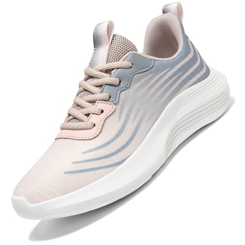 Sneaker Damen Turnschuhe Laufschuhe Sportschuhe Joggingschuhe Running Schuhe Walkingschuhe Outdoor Straßenlaufschuhe Atmungsaktiv RBlau 42 EU von Ouoruee