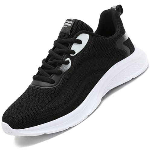 Sneaker Damen Turnschuhe Laufschuhe Sportschuhe Joggingschuhe Running Schuhe Walkingschuhe Outdoor Straßenlaufschuhe Atmungsaktiv Schwarz 35 EU von Ouoruee