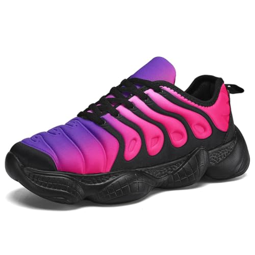 Sneaker Damen Turnschuhe Laufschuhe Sportschuhe Joggingschuhe Running Schuhe Walkingschuhe Outdoor Straßenlaufschuhe Atmungsaktiv Schwarz EU 38 von Ouoruee