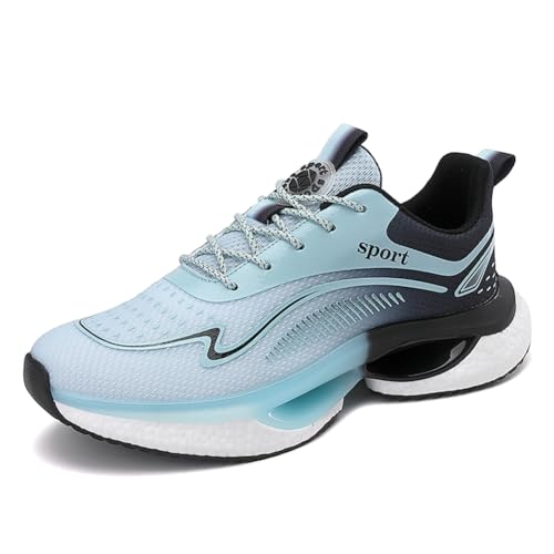 Sneaker Herren Damen Turnschuhe Laufschuhe Sportschuhe Joggingschuhe Running Schuhe Walkingschuhe Outdoor Straßenlaufschuhe Luftpolster Atmungsaktiv Blau EU 39 von Ouoruee