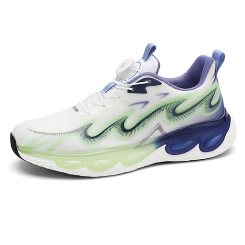 Sneaker Herren Damen Turnschuhe Laufschuhe Sportschuhe Joggingschuhe Running Schuhe Walkingschuhe Outdoor Straßenlaufschuhe Luftpolster Atmungsaktiv Blau EU 42 von Ouoruee