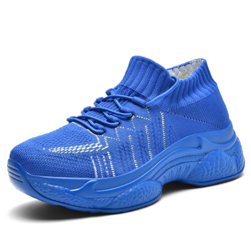 Sneaker Herren Damen Turnschuhe Laufschuhe Sportschuhe Joggingschuhe Running Schuhe Walkingschuhe Outdoor Straßenlaufschuhe Luftpolster Atmungsaktiv Blau EU 43 von Ouoruee