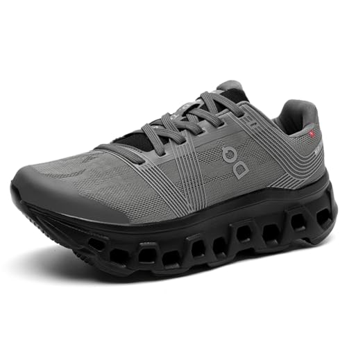 Sneaker Herren Damen Turnschuhe Laufschuhe Sportschuhe Joggingschuhe Running Schuhe Walkingschuhe Outdoor Straßenlaufschuhe Luftpolster Atmungsaktiv Dunkelgrau EU 42 von Ouoruee