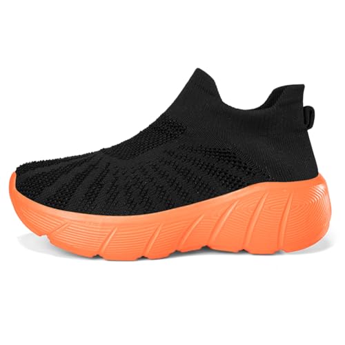 Sneaker Herren Damen Turnschuhe Laufschuhe Sportschuhe Joggingschuhe Running Schuhe Walkingschuhe Outdoor Straßenlaufschuhe Luftpolster Atmungsaktiv Dunkelorange EU 39 von Ouoruee