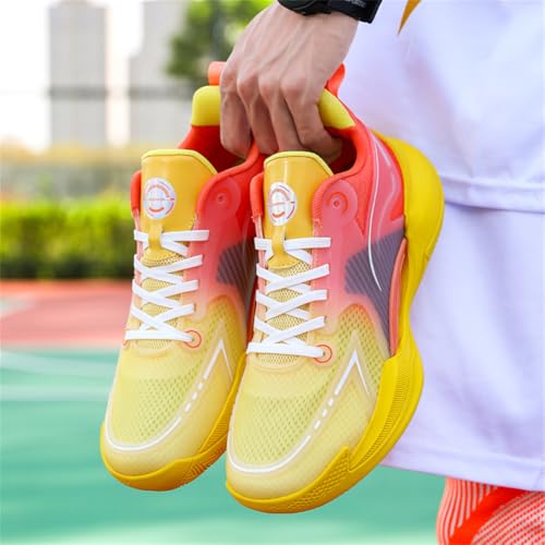Sneaker Herren Damen Turnschuhe Laufschuhe Sportschuhe Joggingschuhe Running Schuhe Walkingschuhe Outdoor Straßenlaufschuhe Luftpolster Atmungsaktiv Gelb EU 38 von Ouoruee
