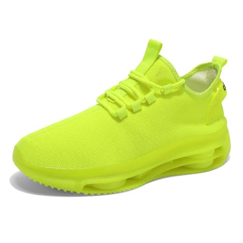 Sneaker Herren Damen Turnschuhe Laufschuhe Sportschuhe Joggingschuhe Running Schuhe Walkingschuhe Outdoor Straßenlaufschuhe Luftpolster Atmungsaktiv Grün EU 38 von Ouoruee