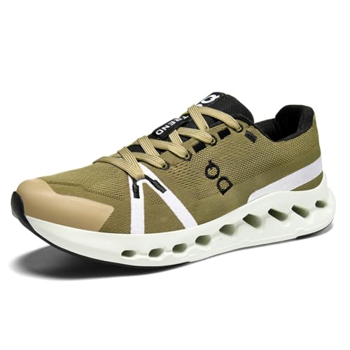 Sneaker Herren Damen Turnschuhe Laufschuhe Sportschuhe Joggingschuhe Running Schuhe Walkingschuhe Outdoor Straßenlaufschuhe Luftpolster Atmungsaktiv Grün EU 40 von Ouoruee