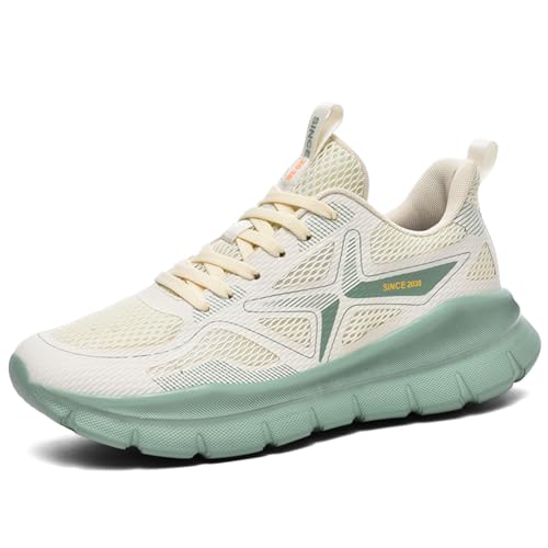 Sneaker Herren Damen Turnschuhe Laufschuhe Sportschuhe Joggingschuhe Running Schuhe Walkingschuhe Outdoor Straßenlaufschuhe Luftpolster Atmungsaktiv Hellblau EU 36 von Ouoruee