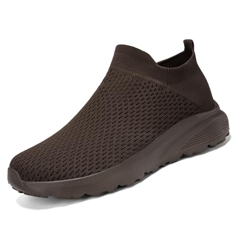 Sneaker Herren Damen Turnschuhe Laufschuhe Sportschuhe Joggingschuhe Running Schuhe Walkingschuhe Outdoor Straßenlaufschuhe Luftpolster Atmungsaktiv Kaffee EU 38 von Ouoruee