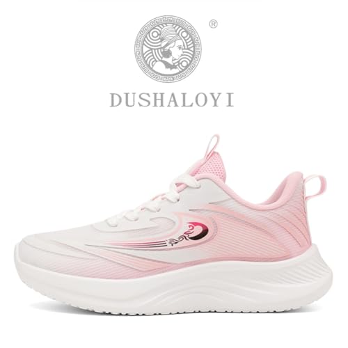 Sneaker Herren Damen Turnschuhe Laufschuhe Sportschuhe Joggingschuhe Running Schuhe Walkingschuhe Outdoor Straßenlaufschuhe Luftpolster Atmungsaktiv Rosa EU 44 von Ouoruee