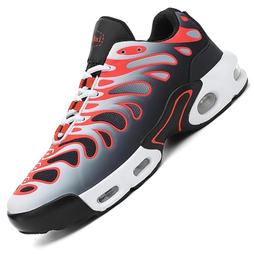 Sneaker Herren Damen Turnschuhe Laufschuhe Sportschuhe Joggingschuhe Running Schuhe Walkingschuhe Outdoor Straßenlaufschuhe Luftpolster Atmungsaktiv Rot EU 40 von Ouoruee