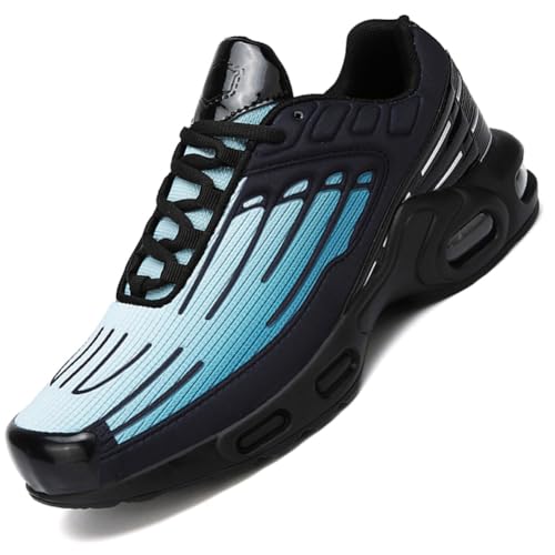 Sneaker Herren Damen Turnschuhe Laufschuhe Sportschuhe Joggingschuhe Running Schuhe Walkingschuhe Outdoor Straßenlaufschuhe Luftpolster Atmungsaktiv SBlau 41 EU von Ouoruee