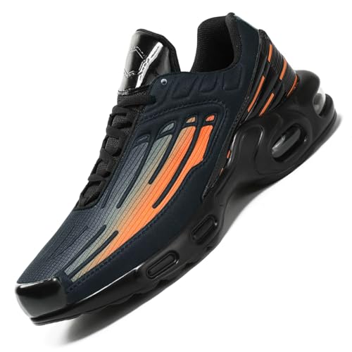 Sneaker Herren Damen Turnschuhe Laufschuhe Sportschuhe Joggingschuhe Running Schuhe Walkingschuhe Outdoor Straßenlaufschuhe Luftpolster Atmungsaktiv SOrange 41 EU von Ouoruee