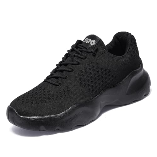 Sneaker Herren Damen Turnschuhe Laufschuhe Sportschuhe Joggingschuhe Running Schuhe Walkingschuhe Outdoor Straßenlaufschuhe Luftpolster Atmungsaktiv Schwarz EU 39 von Ouoruee
